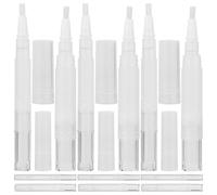 SHINYPASING 12pcs Empty Nail Oil Pens for Manicure with Smooth Interior without Rough Edges 3ml and 5ml Pp Refillable Nail Polish Containers
