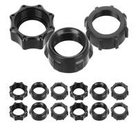 SHINYPASING 15pcs Car Mount Wireless Charger Replacement Nuts Set with 5 Clover, 5 Standard, 5 Octagonal Nuts for Car Phone Holder Screw-on Bracket Ball-joint Fixed Ring Adapter