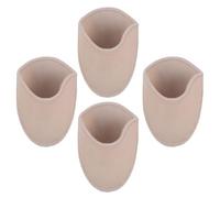 SHINYPASING 2 Pairs Ballet Toe Pads Forefoot Protector for Dancing Shoes, Knitted Cloth Curved Half Insoles with Wear-Resistant Material, Adjustable Fit for Professional Ballet Dancers