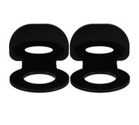 SHINYPASING 2 Pcs Acrylic Ball Display Stand Wall Mount Holder for Small Spheres and Golf Balls in Black with Sturdy Construction for Team Training and Individual Practice