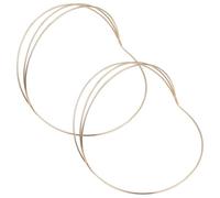 SHINYPASING 2 Pieces DIY Crown Base Electrophoresis Gold Headband Frame for Hanfu and Traditional Hairwear Craft Suitable for Brides and Special Occasions