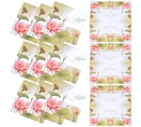 SHINYPASING 20 Sheets Party Use Tissue Flower Pattern Printed Napkin Portable Tabletop Decoration Paper Napkins for Hotels and Restaurants