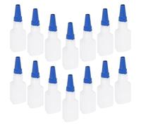 SHINYPASING 20ml Craft Glue Bottles with Fine Tip and Anticlogging Design, Small Plastic Applicator Bottles for Detailed Woodworking and Craft Projects, Pack of 20