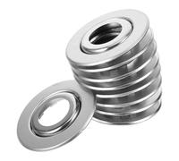 SHINYPASING 20pcs Stainless Steel Fire Sprinkler Cover Plate Escutcheon Plate Conceals Sprinkler Heads Easy-to-Maintain Silver Finish for Wall-Mounted Fire Protection