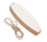 SHINYPASING 20pcs Unfinished Wooden Surfboard Cutouts 163x48mm DIY Craft Wood Hang Tags Coastal Wall Hanging Ornaments for Indoor Beach Home Décor