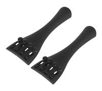 SHINYPASING 2pcs Cello Tailpiece Carbon Fiber Violin String Board Replacement Finetuners for Instrument Accessory