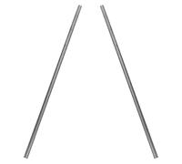 SHINYPASING 2pcs Iron Rods Thermal Conductivity Material for Science Teaching Tool in Educational Settings, Silver Iron Bars Versatile Use for Physics Experiments and Heat Transfer