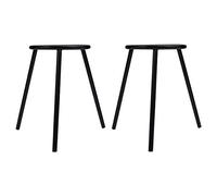 SHINYPASING 2pcs Iron Tripod Stand Sturdy Chemistry Equipment Supporting Beaker Black for Physical Chemistry Teaching in Laboratories