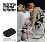 SHINYPASING 2Pcs Leather Wheelchair Leg Rest Calf Pad Replacement, Multi-Use Adjustable Leg Support Cushion for Adult Wheelchair Accessories