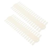 SHINYPASING 2pcs Nail Display Nail Color Chart Book Sample Plastic Single Sided Design Beige Efficiency Booster for Showcasing and Practicing by Technicians