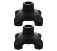 SHINYPASING 2pcs Non-Slip Rubber Cane Tips Fourleg Support Structure for Elderly Users, Enhancing Walking Comfort and Stability in Different Environments and Outdoor Walks