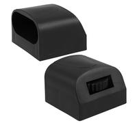 SHINYPASING 2pcs Plastic End Protectors for Indoor Cycling Bikes with Noise Reduction and Universal Compatibility, Floor Protectors Foot Covers Suitable for Gym and Indoor Use