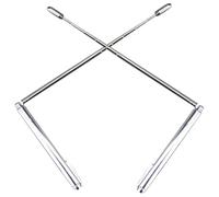 SHINYPASING 2pcs Portable Stainless Steel Dowsing Divining Rods Retractable and Easy to Store Treasure and Water Detection Tool for Outdoor Use