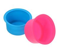 SHINYPASING 2Pcs Silicone Wax Melting Bowls Non-Stick Heat-Resistant Wax Warmer Pots for Hair Removal Waxing Supplies Blue and Rose Red Suitable for Heater Replacement Accessories