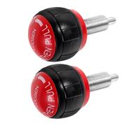 SHINYPASING 2pcs Spring Pull Pin Knob Replacement for Exercise Bike Fitness Equipment with Secure Locking Mechanism and Easy Resistance Adjustment, Iron Ball Knob Suitable for Home Gym