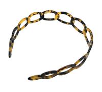 SHINYPASING 2pcs Teeth Hair Hoop Acrylic Headband with Hollow out Design Delicate Workmanship Anti-slip Comfortable Hair Band Suitable for Washing Face Use and Photo Shoots Random Random Color
