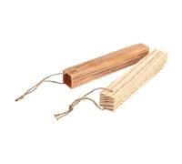 SHINYPASING 2pcs Wooden Fire Starter Sticks for Outdoor Activities and Survival, Space-saving Design, Works in Weather, for Camping and Emergency Use