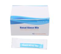 SHINYPASING 40 Packs Nasal Rinse Mix Packs Saline Packets Without Graininess Convenient to Use Sodium Formula Blue Packets for Home Use Adults
