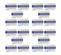 SHINYPASING 40pcs Teeth Shade Guide Tooth Color Contrast Cards Pvc Material Arrange by Shadow Value Help See Differences White for Personal Use at Home