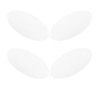 SHINYPASING 4pcs Acrylic Ceiling Light Diffuser Panels Round Lamp Shade Diffuser Material Elegant Design Classic Style White Uniform Light Distribution Reducing Glare and Shadows for Lighting