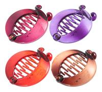 SHINYPASING 4pcs Banana Hair Clips for Styling Lightweight and Comfortable Plastic Hair Accessories Fashionable Oxford Material for Traveling and Dating