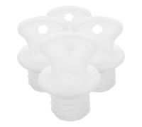 SHINYPASING 4pcs Hot Water Bag Stoppers Leakproof Plastic Replacement Caps with Elegant Simple Design for Small Hot Water Bottles Easy to Replace and Secure Seal
