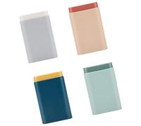 SHINYPASING 4pcs Sealing Container Storage Case Abs Portable Pill Organizer Distributing Daily Dose Not Easy to Deform for Journey Random Color