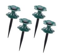 SHINYPASING 4pcs Versatile Hose Stand PVC Green Sturdy Deep Ground Insertion Garden Hose Organizer for Lawn and Greenhouse