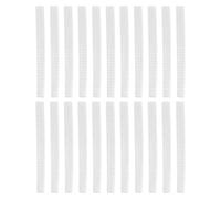 SHINYPASING 60pcs Makeup Brush Protective Covers Flexible Eva Net Cosmetic Brush Mesh Covers for Travel and On-the-go Touch-ups, Protects Bristles, Easy to Use, White
