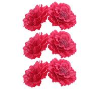 SHINYPASING 6pcs Artificial Flower Hair Clip Large Floral Hairpins Oversize Peony Hair Clips for Beach Wedding Party Dress Hanfu Headwear