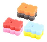 SHINYPASING 6pcs Bath Sponges Shower Tools Sponge Body Scrubber with Supple Texture Creative Unique Shape Design Mixed Colour Easy to Carry for Bathing