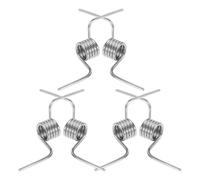 SHINYPASING 6pcs Refrigerator Divider Door Mechanism Springs, Steel Fridge Replacement Springs with Secure Door Closure and Quiet Operation, Silver Finish for Kitchen Appliance Maintenance