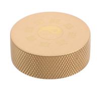 SHINYPASING Brass Round Chinese Art Paperweight 1.5kg Solid Brass Traditional Chinese Design Elegant Desk Accessory for Office and Other Settings, Holds Down Papers and Provides Paper