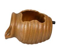 SHINYPASING Ceramic Circulating Fountain Decor with Smooth Water Flow and Easy Operation, Vintage Terracotta Water Jar for Indoor Home Or Balcony Fish Fountain and Tabletop Waterfall Ornament