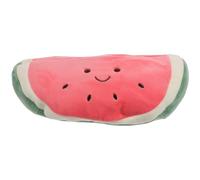 SHINYPASING Creative Plush Material Watermelon Shape Tissue Box Holder Refillable Tissue Box with Large Capacity, Easy to Clean Napkin Storage Case for Car and Home Use for On-the-go Use