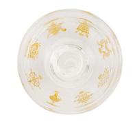 SHINYPASING Crystal Buddha Easy to Carry Offering Bowl Carved Auspicious Patterns, Design and Thick Polished Bottom Anti-Aging Sacrifice Bowl for Buddhist Water Offering and Home