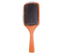 SHINYPASING Cushion Massager Comb Wooden Beech Material Practical Mini Hairbrush with Massage Effect for Traveling and Home Use