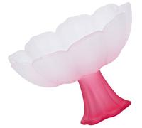 SHINYPASING Delicate Tea Cup High Base Glass Cup Pink Crystal Azure Stone 70ml Wear Resistance Break Resistance Simple Style for Tea Party