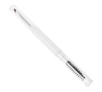 SHINYPASING Dualhead 2-in-1 Eyelash Comb Brush Brow Spoolies for Eyebrows Brow Concealer Brush Soft Bristle Spiral Portable Abs Metal Polyester Makeup Tool for Women