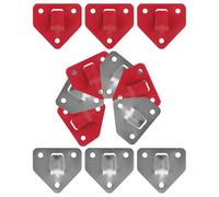 SHINYPASING Fire Extinguisher Wall Bracket Hooks 12Pcs Triangular Iron Mounts for Home and Office Fire Safety Components