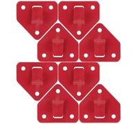 SHINYPASING Fire Extinguisher Wall Mount 8 Pcs Heavy Duty Iron Hooks with Powder Coated Red Surface for Cabinet, Workshop and Residential Use