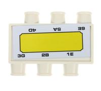 SHINYPASING Folk Guitar Tuner 6-Hole Plastic Pitch Pipe Tuning Tool for Acoustic Guitar Musical Instrument Accessory with Random Color for Beginners and Professionals