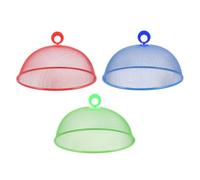 SHINYPASING Food Covers Dust and Fly Wrought Iron with Good Ventilation 3pcs and Easy to Carry Design, Multipurpose Outdoor Food Covers for Sturdy Random Color Parties and Restaurants