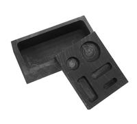 SHINYPASING Graphite Mold for Metal and Scrap Casting 5-in-1 Ingot Mould 2pcs 1kg for Brass Gold Refining