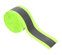 SHINYPASING Green Reflective Sew Fabric Tape Roll 5 Meters Easy to Sew on Weather Resistant Polyester Reflective Webbing for Jackets and Bags Suitable for Runs and Rides Safety Clothing Fabric