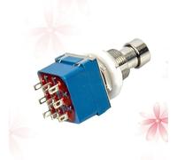 SHINYPASING Guitar Effects Pedal Metal True Bypass Footswitch 9 Lugs 3pdt Control LED Status Light Multiple Jobs Blue for Electric Guitar