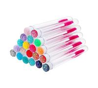 SHINYPASING Mascara Wands with Tubes Eyelash Brush Set Lightweight Portable 20pcs Made of and Artificial Fiber Random Color for Daily Use and Business Trip