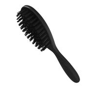 SHINYPASING Men's Pocket Beard Brush Soft Bristle Hair Grooming Brush Black Abs Material Precision Craftsmanship Gentle on Hair for Beard and Care