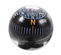 SHINYPASING Mini Black Automotive Ball Compass for Car and Motorcycle Dashboard, Plastic Sturdy Material Spherical Design, for Outdoor Adventures and Camping, Compact and Versatile Navigation
