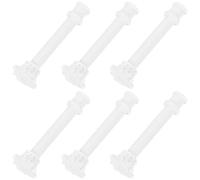 SHINYPASING Mini Roman Decorative Pillar Sculptures Abs Columns 6pcs Lightweight Portable White Classical Style for Architectural Model Making and Photography Props